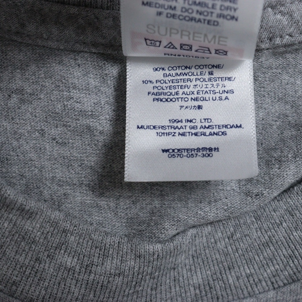 SUPREME(シュプリーム) 24SS Futura Box Logo Tee フューチュラボックスロゴプリントTシャツ 半袖クルーネックカットソー グレー
