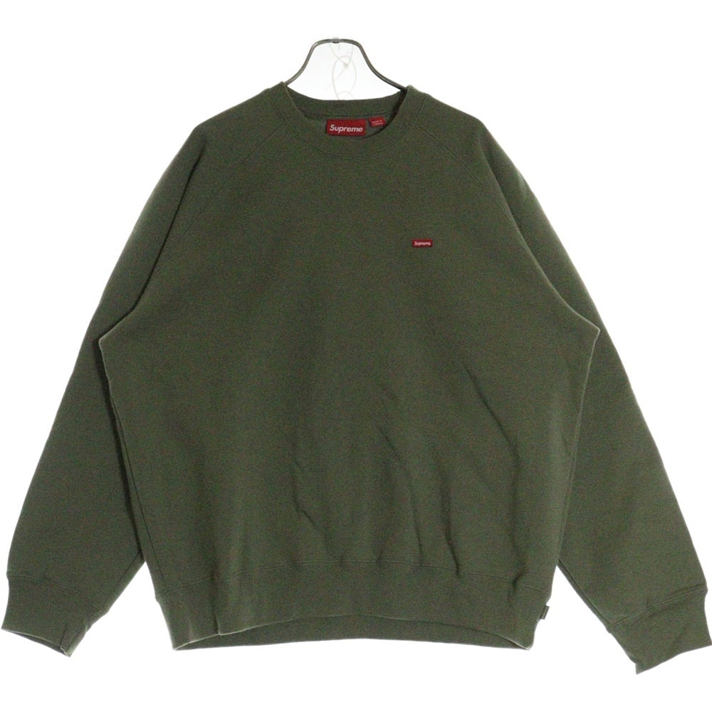 SUPREME(シュプリーム) 24SS Small Box Raglan Crewneck スモールボックスロゴ ラグランスリーブクルーネックスウェット トレーナー グリーン