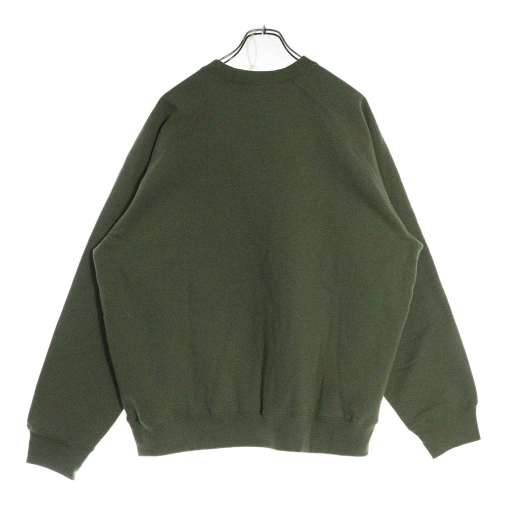 SUPREME(シュプリーム) 24SS Small Box Raglan Crewneck スモールボックスロゴ ラグランスリーブクルーネックスウェット トレーナー グリーン