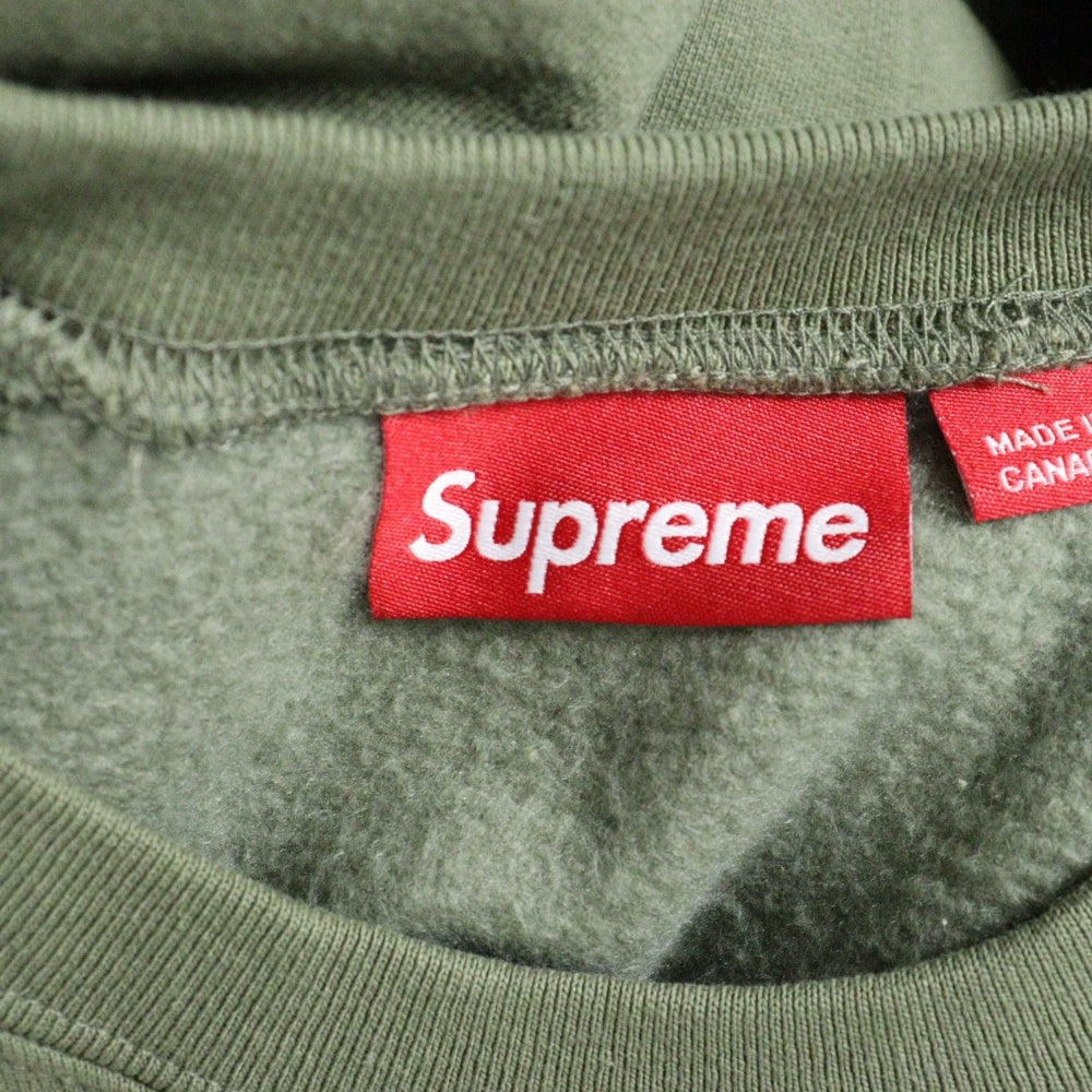 SUPREME(シュプリーム) 24SS Small Box Raglan Crewneck スモールボックスロゴ ラグランスリーブクルーネックスウェット トレーナー グリーン