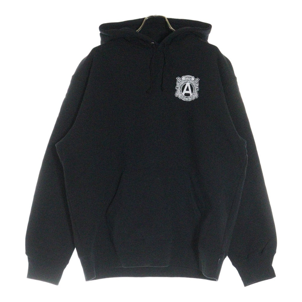 SUPREME(シュプリーム) 20AW ×ANTIHERO Hooded Sweatshirt アンタイヒーロー 両面ロゴ刺繍 スウェットプルオーバーパーカー フーディー ブラック