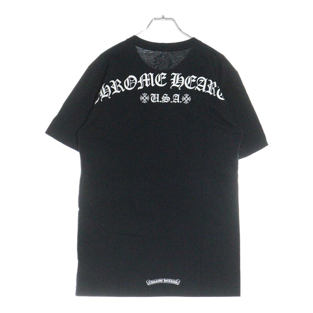 CHROME HEARTS(クロムハーツ) アーチロゴ ショートスリーブカットソー 半袖Tシャツ ブラック