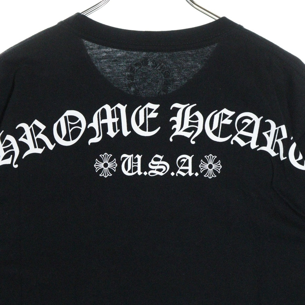 CHROME HEARTS(クロムハーツ) アーチロゴ ショートスリーブカットソー 半袖Tシャツ ブラック