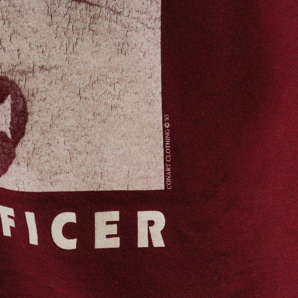 VINTAGE(ヴィンテージ) 90S VINTAGE CONART FUTURE POLICE OFFICER TEE コナート フューチュラ グラフィックプリント 半袖Tシャツ レッド