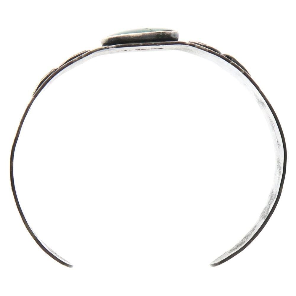 INDIAN JEWELRY(インディアンジュエリー) ナバホ族 ターコイズ バングル ブレスレット ヴィンテージ シルバー