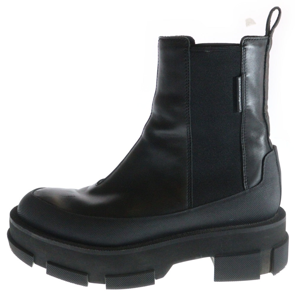 BOTH(ボス) GAO PLATFORM CHELSEA BOOTS プラットフォーム チェルシー レザー ブーツ ブラック GPH119-MB1CO