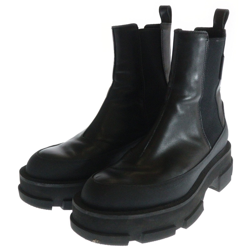 BOTH(ボス) GAO PLATFORM CHELSEA BOOTS プラットフォーム チェルシー レザー ブーツ ブラック GPH119-MB1CO