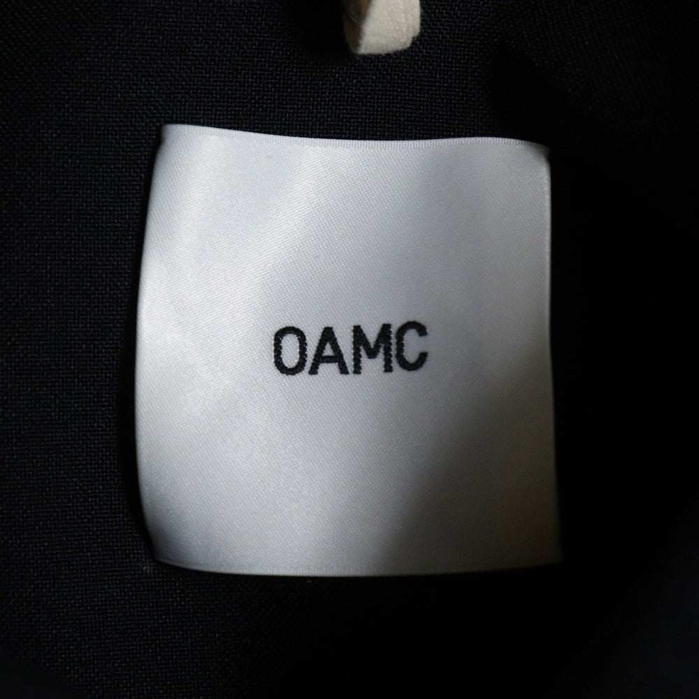 OAMC(オーエーエムシー) 24SS ZIP OVERSIZE SHIRT ジップ オーバーサイズ 半袖シャツ ブラック 24E28OAU23