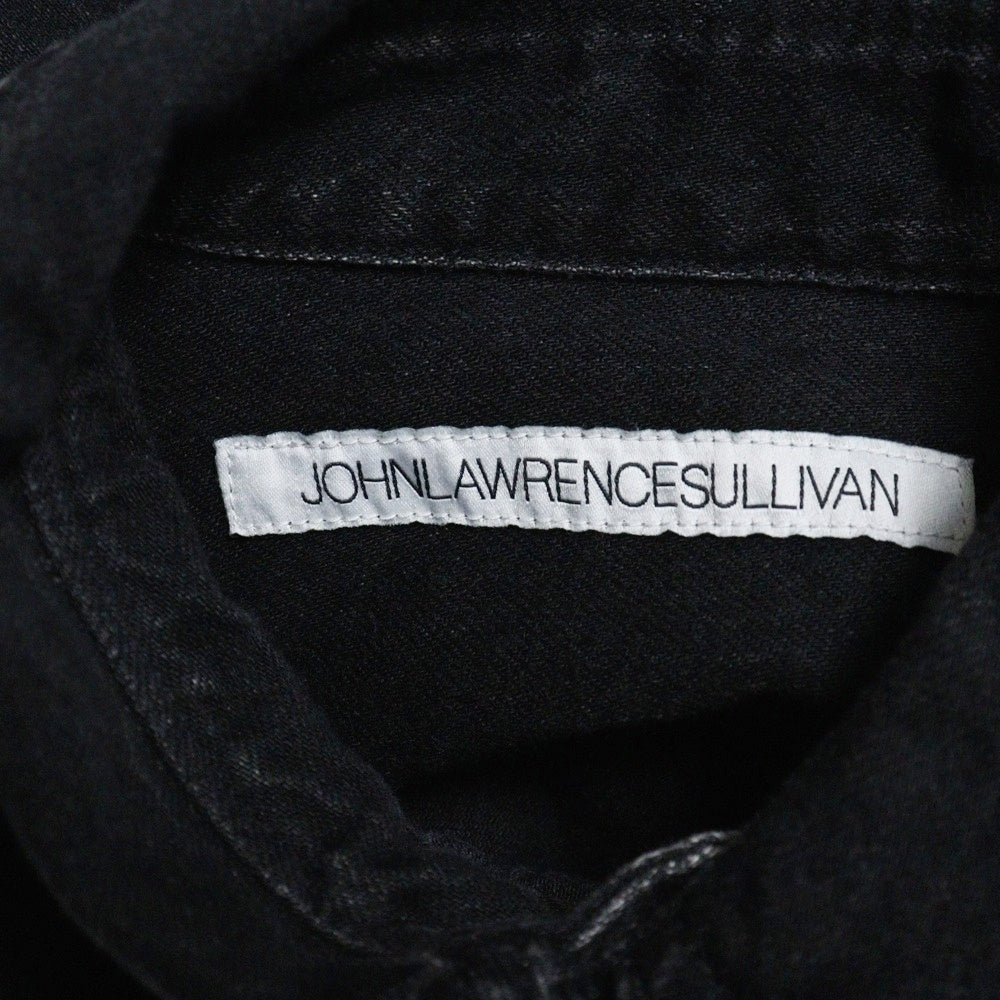 JOHN LAWRENCE SULLIVAN(ジョンローレンスサリバン) WASHED OVERSIZED DENIM SHIRT ウォッシュド オーバーサイズ デニム 長袖シャツ ブラック 3A001-0224-35