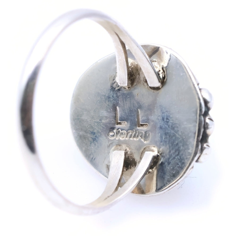 INDIAN JEWELRY(インディアンジュエリー) Lewis Lomay Hopi Vtg Silver Ring ルイス ロメイ ホピ族 ターコイズ ヴィンテージ リング 指輪 シルバー 16号