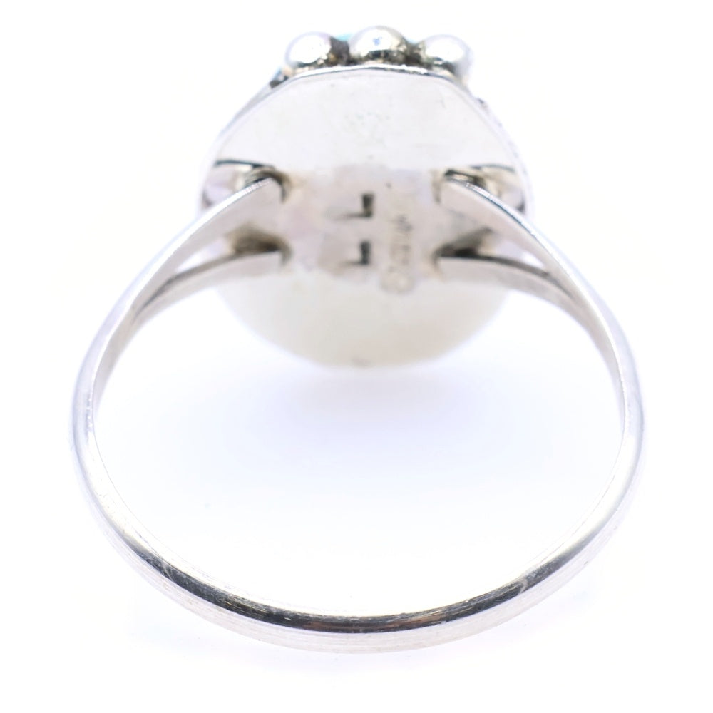 INDIAN JEWELRY(インディアンジュエリー) Lewis Lomay Hopi Vtg Silver Ring ルイス ロメイ ホピ族 ターコイズ ヴィンテージ リング 指輪 シルバー 21号