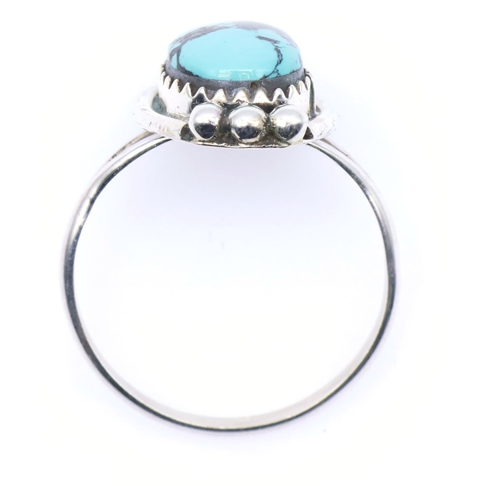 INDIAN JEWELRY(インディアンジュエリー) Lewis Lomay Hopi Vtg Silver Ring ルイス ロメイ ホピ族 ターコイズ ヴィンテージ リング 指輪 シルバー 21号