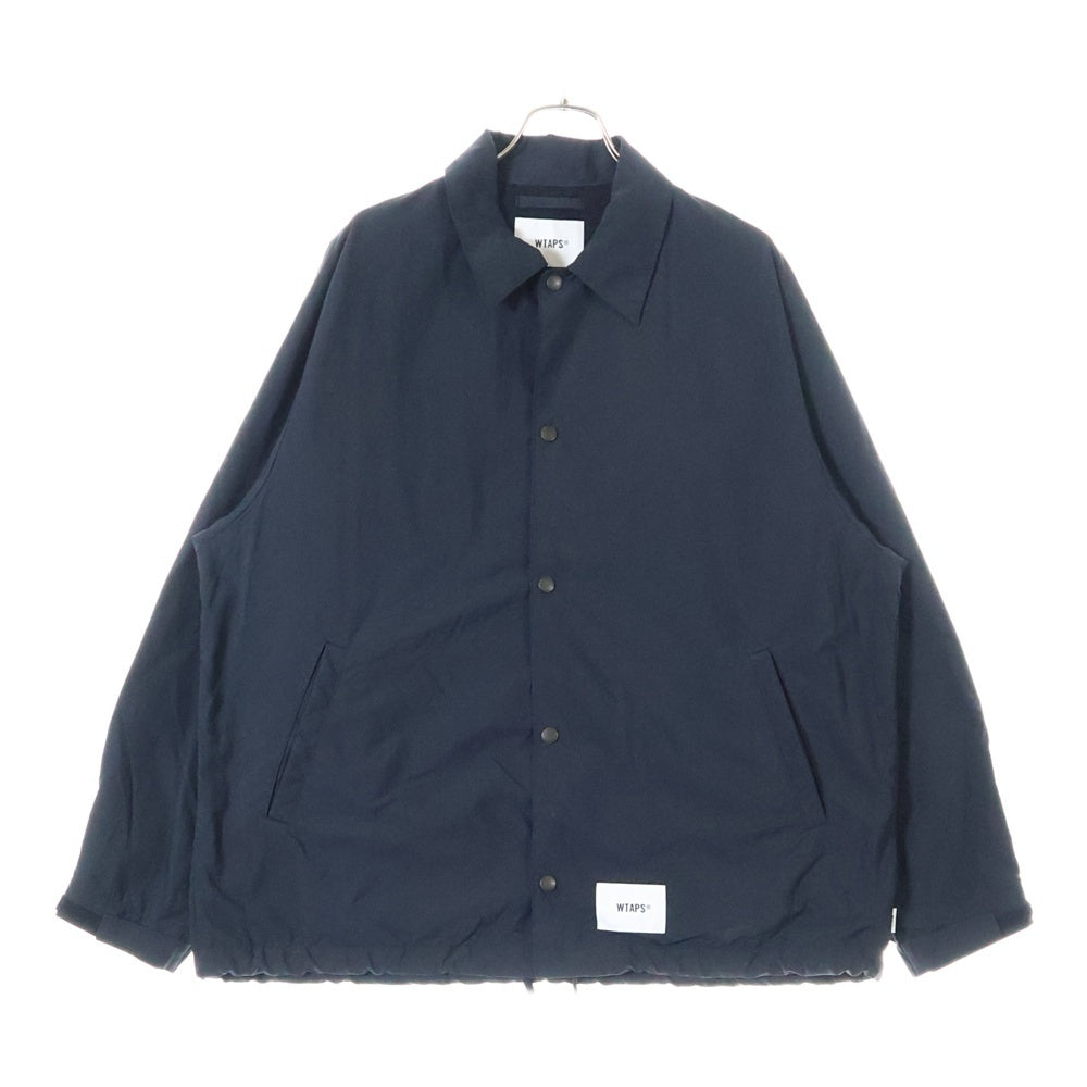 WTAPS(ダブルタップス) 23AW CHIEF JACKET NYLON WEATHER SIGN ナイロン ウェザー チーフ コーチジャケット ブラック 232TQDT-JKM01