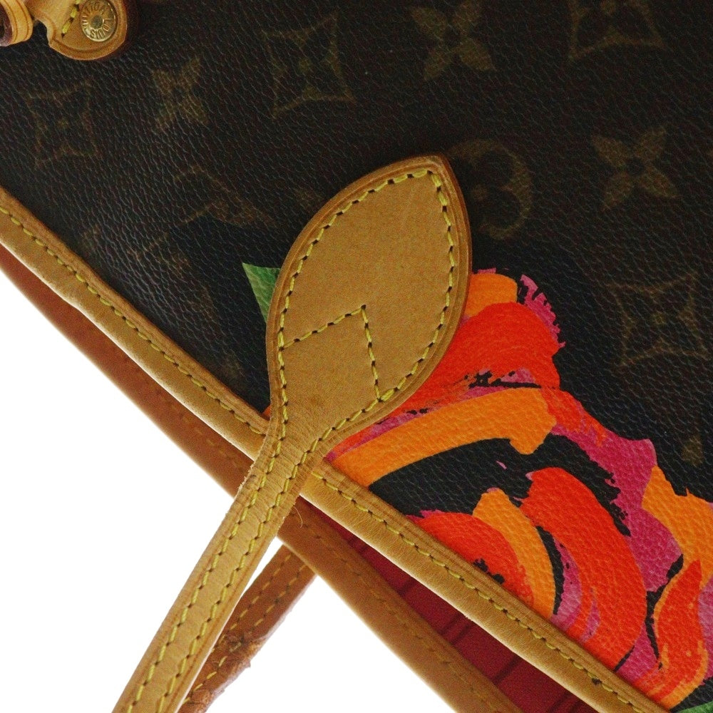 LOUIS VUITTON(ルイヴィトン) モノグラム ローズ ネヴァーフルMM レザー トート ハンドバッグ ブラウン/ピンク SP0029 M48613