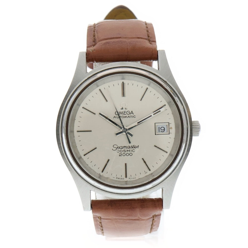 OMEGA(オメガ) SEAMASTER COSMIC 2000 シーマスター コスミック2000 自動巻き 腕時計 シルバー/ブラウン