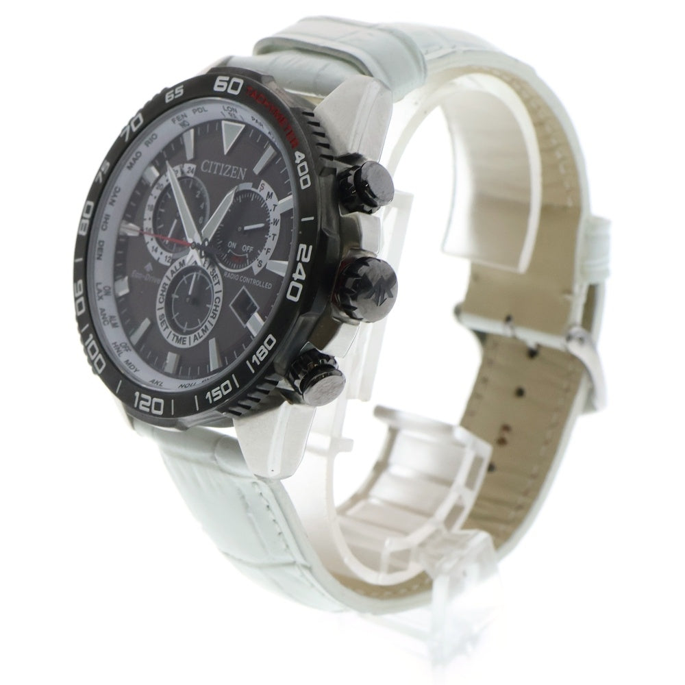 CITIZEN(シチズン) PROMASTER ECO-DRIVE プロマスター エコドライブ クロノグラフ 腕時計 ダークグレー/ホワイト E660-R010522