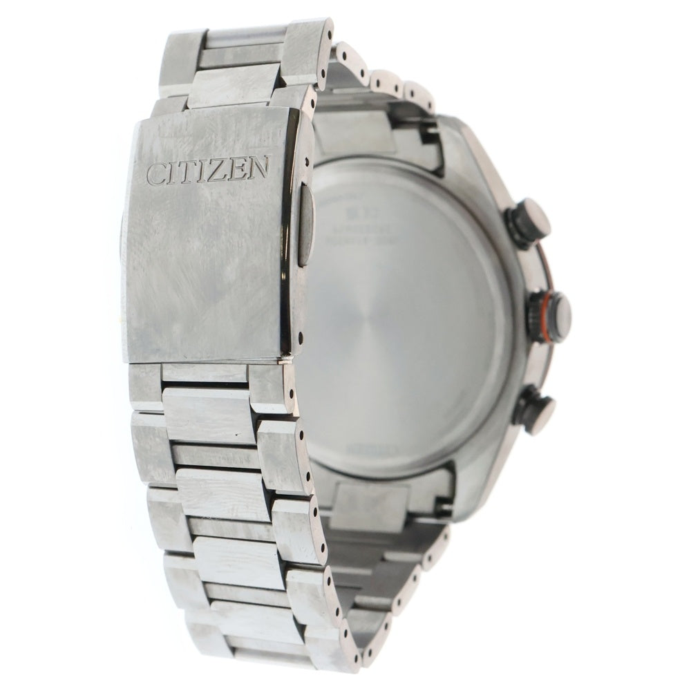 CITIZEN(シチズン) ATTESA アテッサ エコドライブ ソーラー 文字盤ブラック 電波腕時計 シルバー AT8189-61E