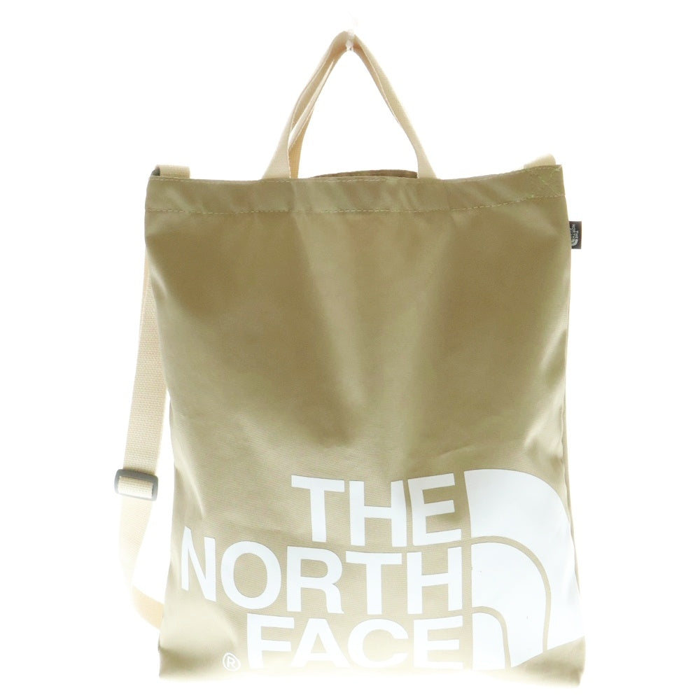 THE NORTH FACE(ザノースフェイス) BIG LOGO TOTE ビッグロゴトートバッグ ベージュ NN2PM11L