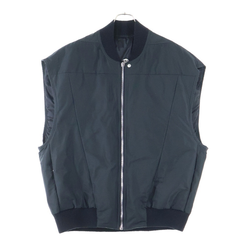 Rick Owens(リックオウエンス) 24SS JUMBO FLIGHT KINETIX FAILLE GILE VEST ジャンボフライト ナイロンジップアップベスト ブラック RU01D3761FK 09
