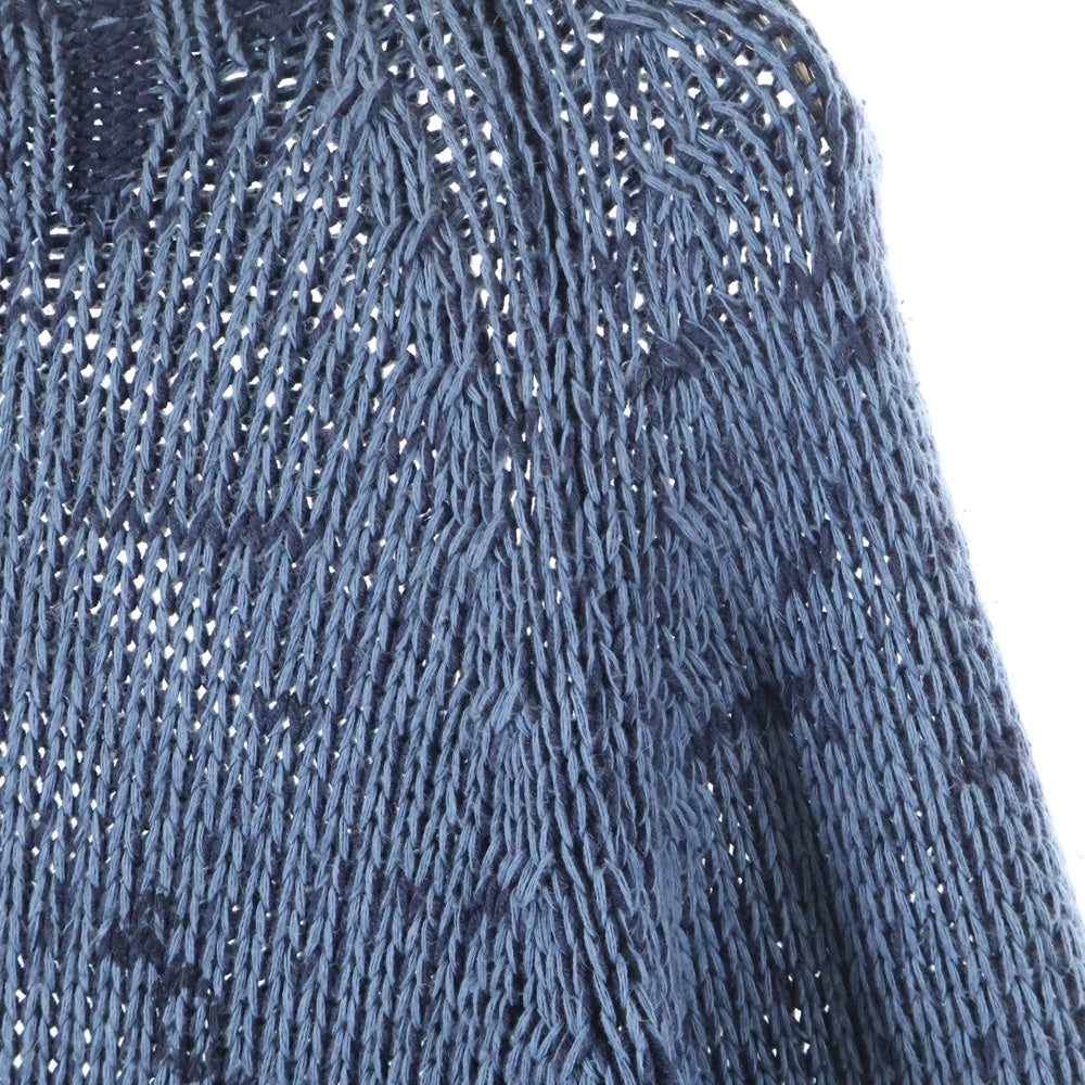 DIESEL(ディーゼル) 00ECAL A0062 ローゲージ ニット カーディガン ブルー/ネイビー