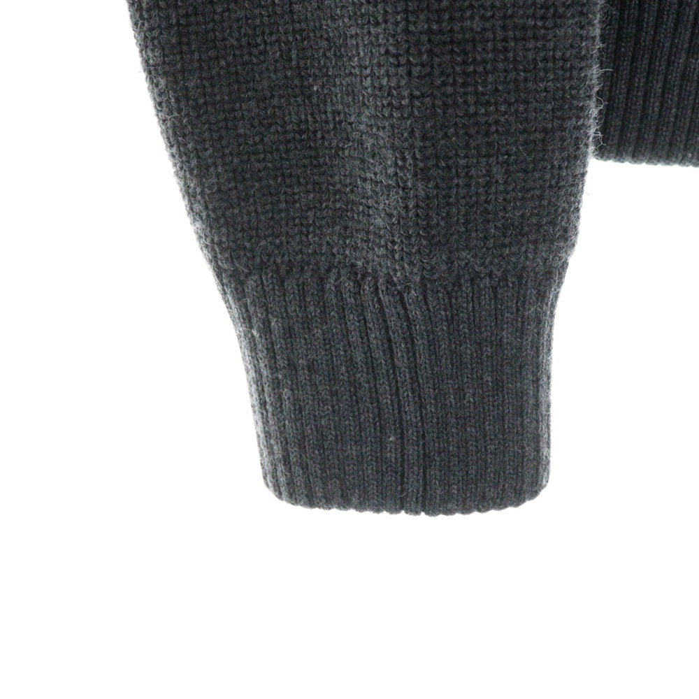 MONCLER(モンクレール) 17SS MAGLIONE TRICOT CARDIGAN ミドルゲージニット切り替え ジップアップ フーデッド ダウンジャケット グレー C20919402800 9478