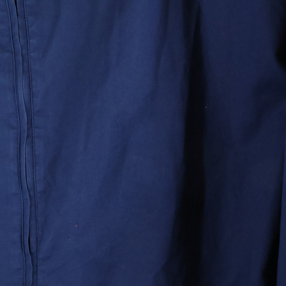 ARMANI COLLEZIONI(アルマーニ コレツィオーニ) メッシュカラー ジップアップ コットン シャツ ブルゾン ジャケット ネイビー PCSMXTPC5F8