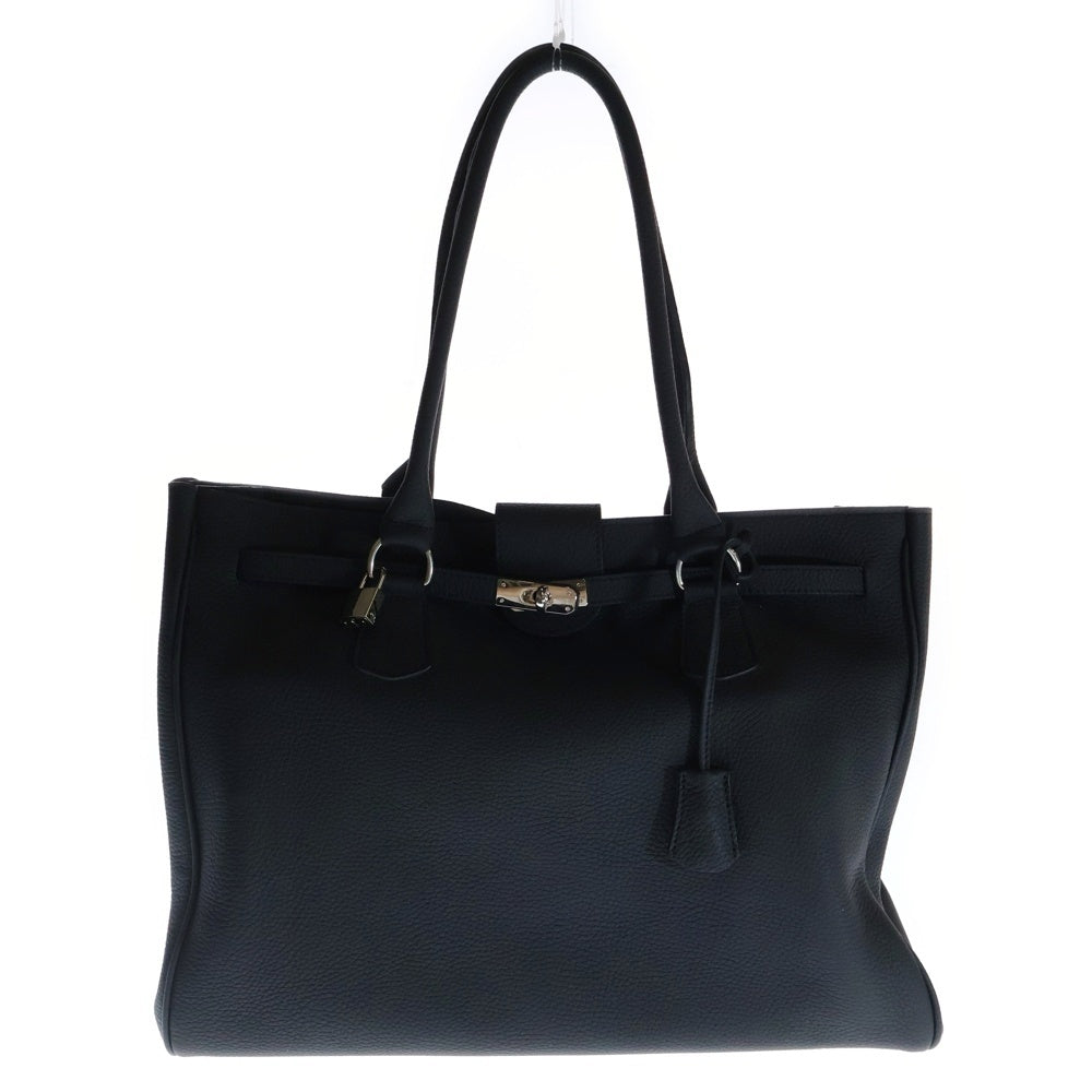 charles et charlus(シャルルエシャルリュス) RIVERGE リヴァージ シルバー金具 レザートートバッグ ブラック