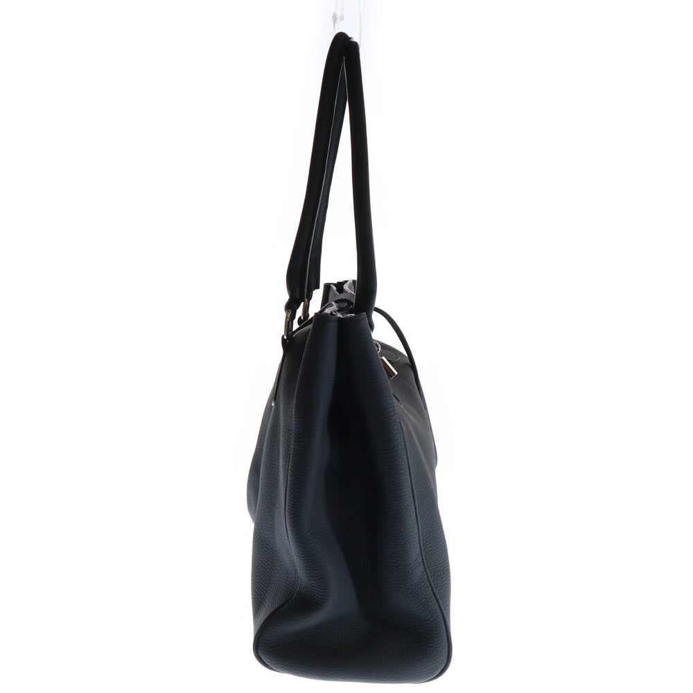 charles et charlus(シャルルエシャルリュス) RIVERGE リヴァージ シルバー金具 レザートートバッグ ブラック