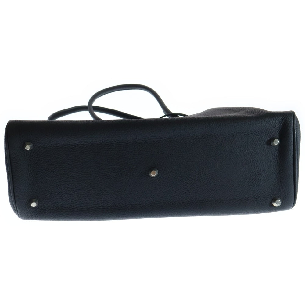 charles et charlus(シャルルエシャルリュス) RIVERGE リヴァージ シルバー金具 レザートートバッグ ブラック