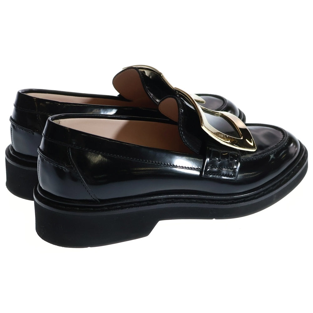 Roger Vivier(ロジェヴィヴィエ) LEISURE METAL BUCKLE レジャー メタルバックス レザーローファー ブラック レディース