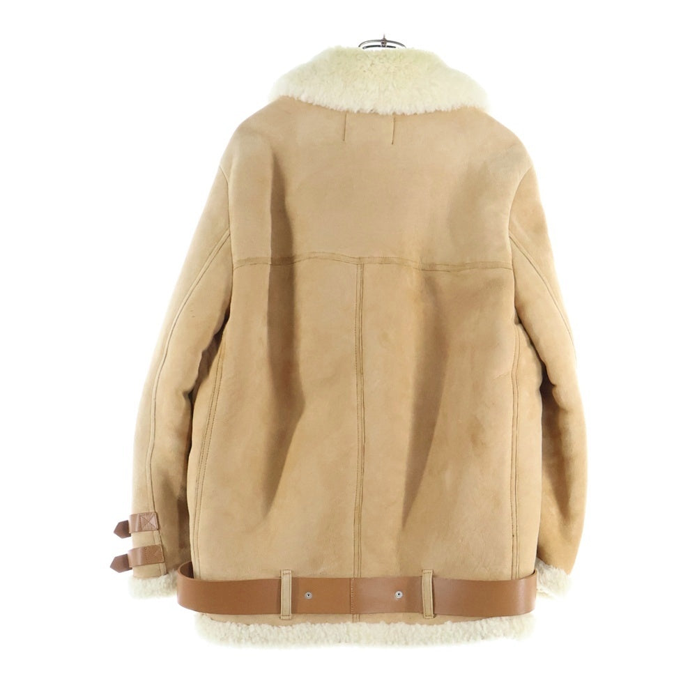 Acne Studios(アクネ ストゥディオズ) Velocite Suede ムートン スエードレザー ライダースジャケット ブラウン