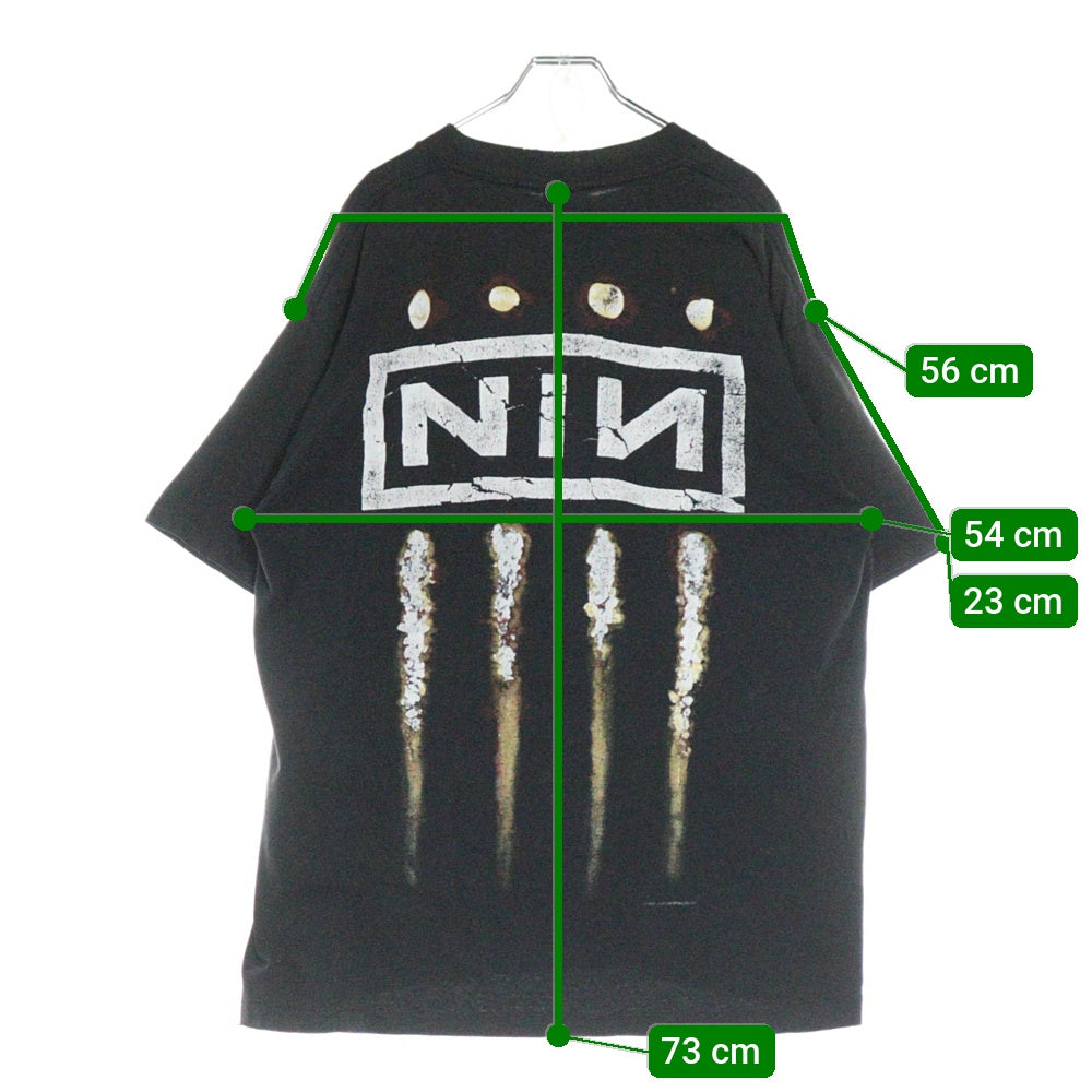 VINTAGE(ヴィンテージ) 90S VINTAGE NINE INCH NAILS THE DOWNWARD SPIRAL ナインインチネイルズ ダウンワードスパイラル プリントTシャツ 半袖カットソー ブラック