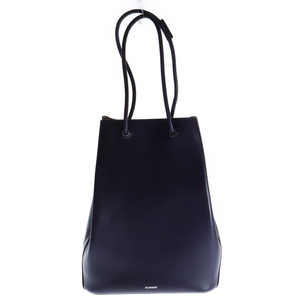 JIL SANDER(ジルサンダー) J-SHOPPER SM TOTE BAG ショッパートートバッグ レザーハンドバッグ パープル JOWR850187