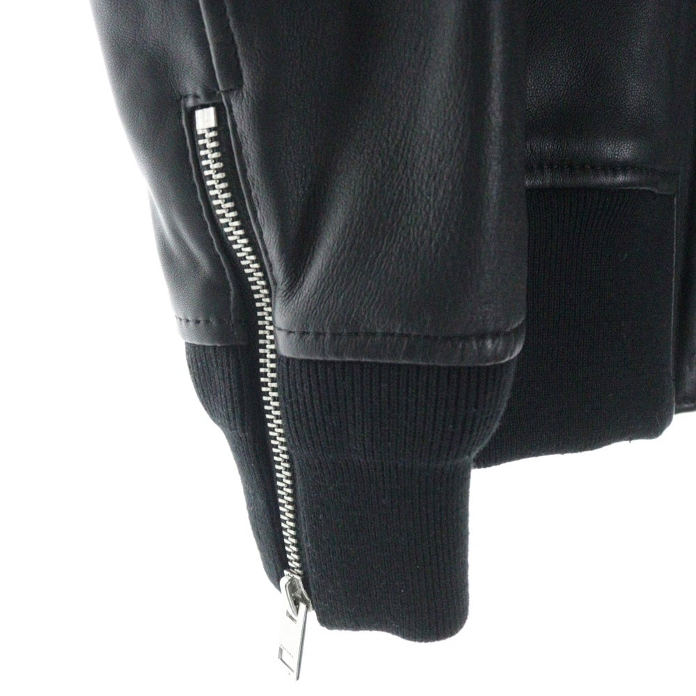DIESEL(ディーゼル) L-JOSEPH JACKET ジョセフ シープスキン ジップアップ フライトジャケット ブラック 00S8NV