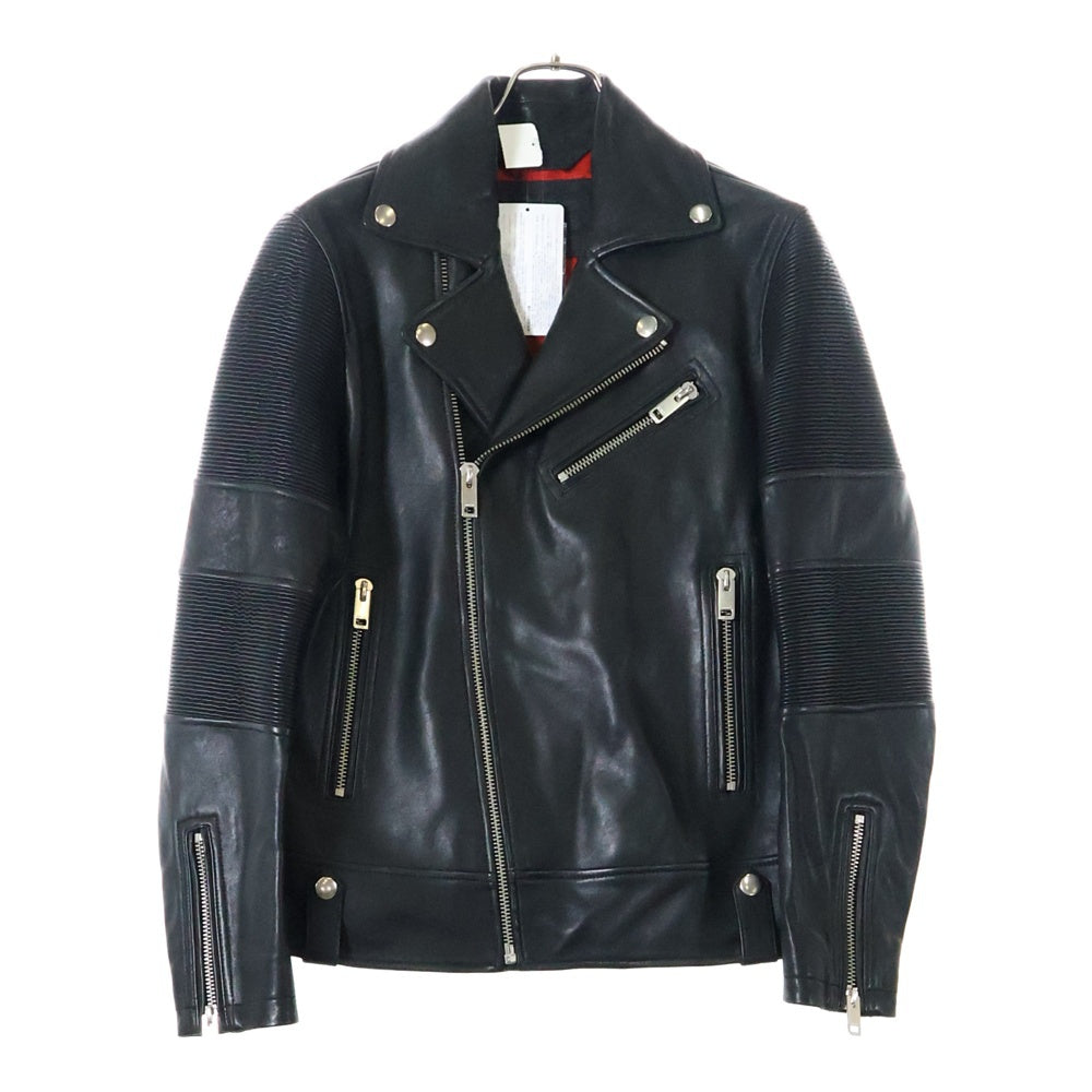 DIESEL(ディーゼル) L-STARKVILLE JACKET スタークビル シープスキン ダブル ライダースジャケット ブラック A01575