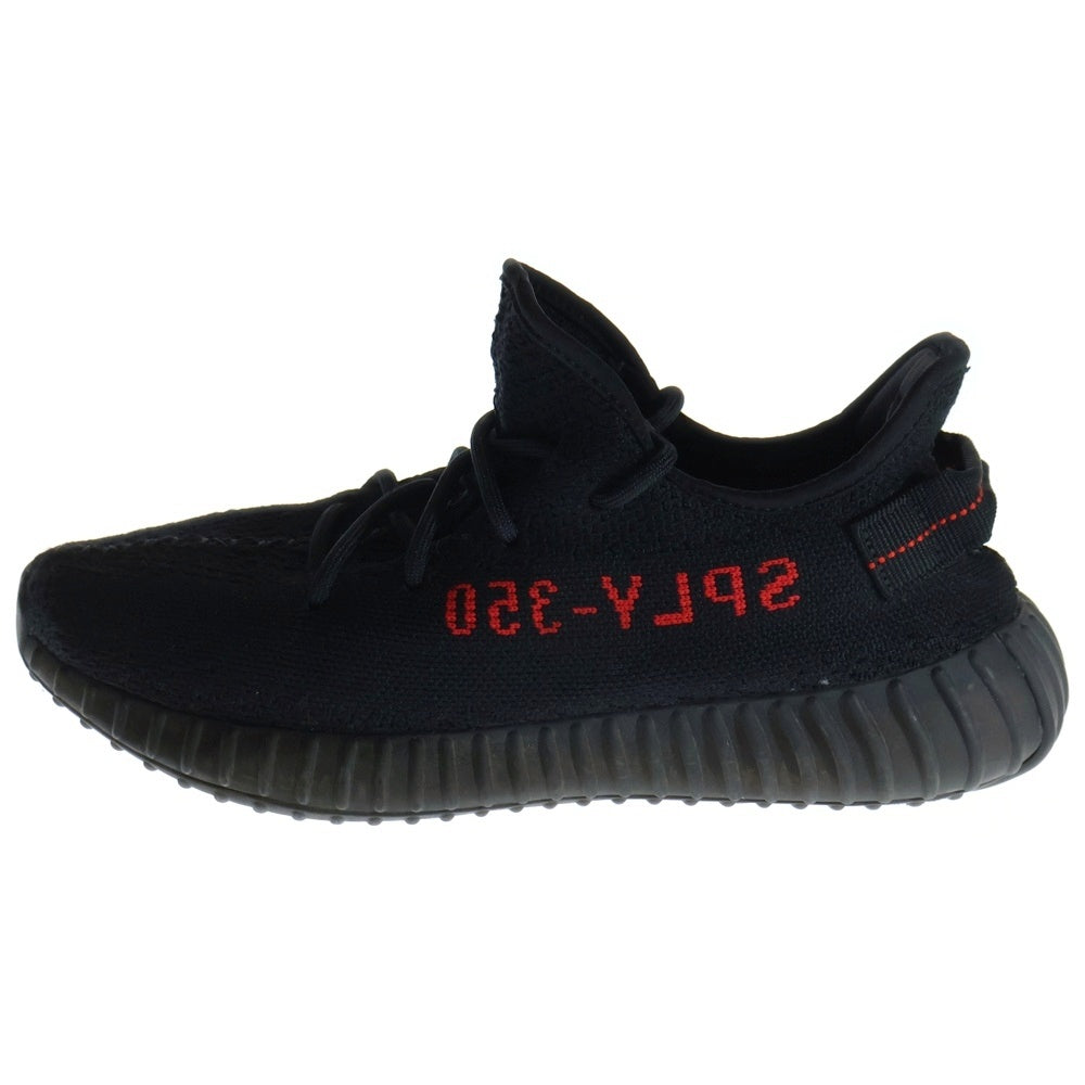 adidas(アディダス) YEEZY BOOST 350 V2 BRED イージーブースト ブレッド ローカットスニーカー ブラック/レッド US9/27cm CP9652