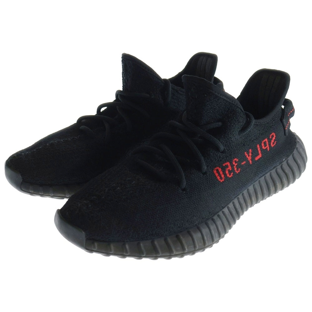 adidas(アディダス) YEEZY BOOST 350 V2 BRED イージーブースト ブレッド ローカットスニーカー ブラック/レッド US9/27cm CP9652