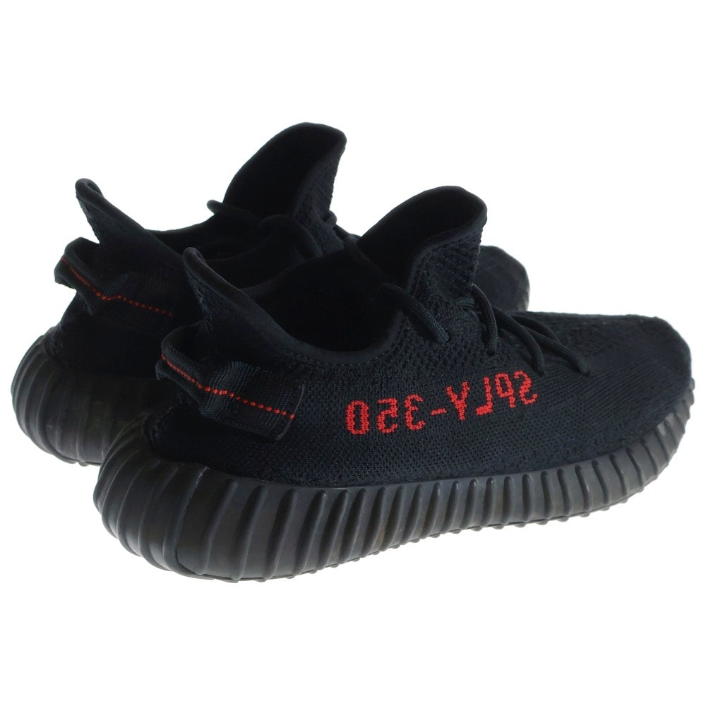 adidas(アディダス) YEEZY BOOST 350 V2 BRED イージーブースト ブレッド ローカットスニーカー ブラック/レッド US9/27cm CP9652
