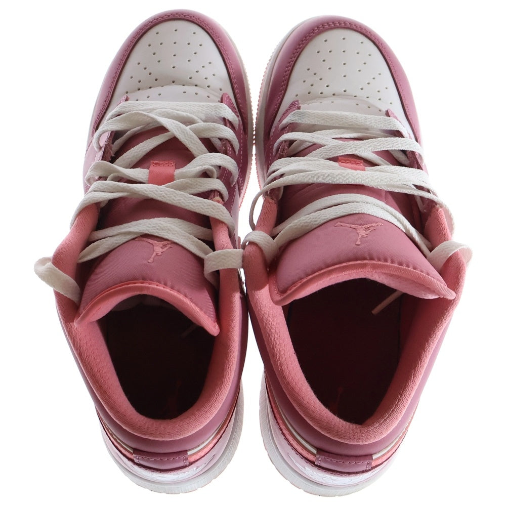 NIKE(ナイキ) GS AIR JORDAN 1 LOW DESERT BERRY WHITE CORAL CHALK エアジョーダン1 ザート ベリー コーラル チョーク ローカットスニーカー レディース 553560-616
