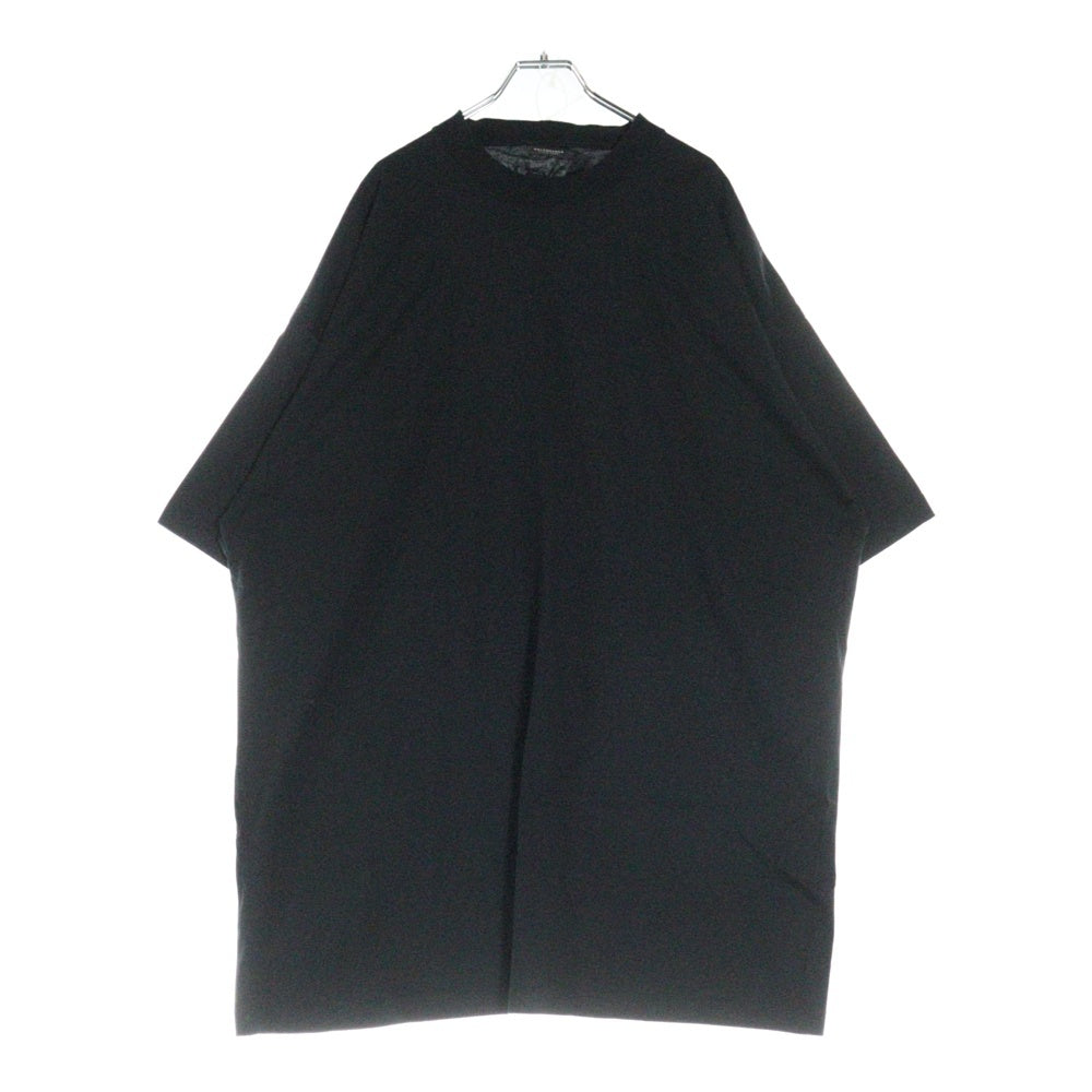 BALENCIAGA(バレンシアガ) オーバーサイズ コットン モックネック カットソー 半袖Tシャツ ブラック 724509 TNVL8