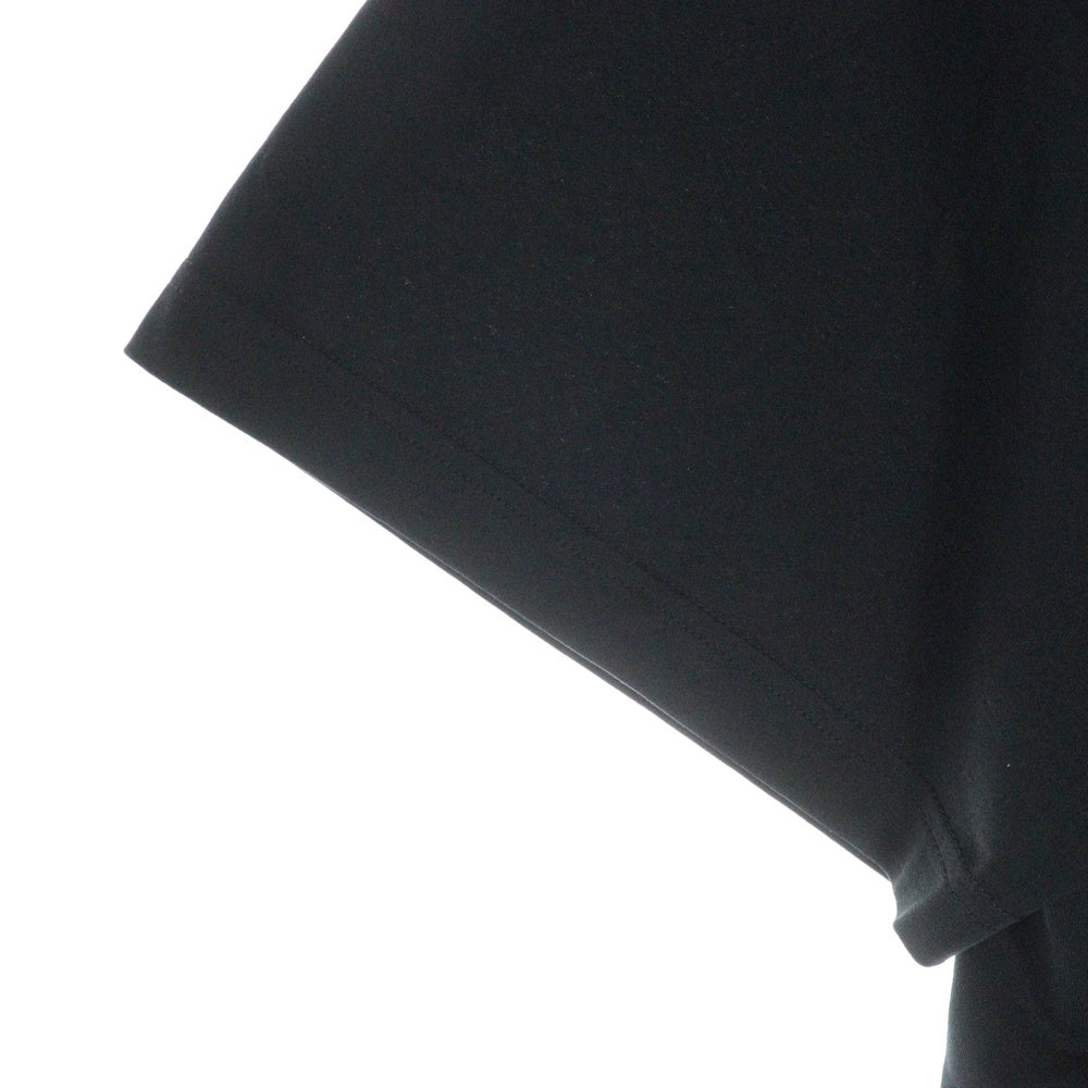 BALENCIAGA(バレンシアガ) オーバーサイズ コットン モックネック カットソー 半袖Tシャツ ブラック 724509 TNVL8