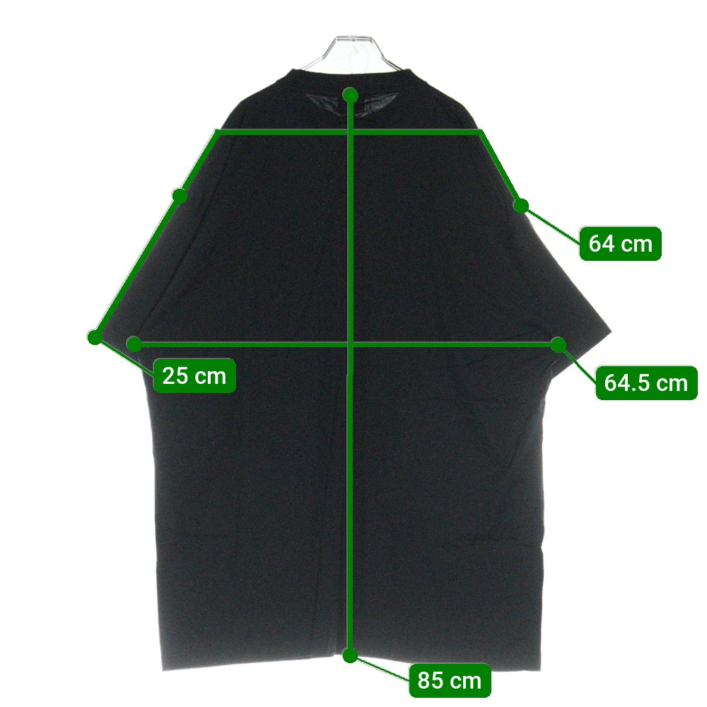 BALENCIAGA(バレンシアガ) オーバーサイズ コットン モックネック カットソー 半袖Tシャツ ブラック 724509 TNVL8