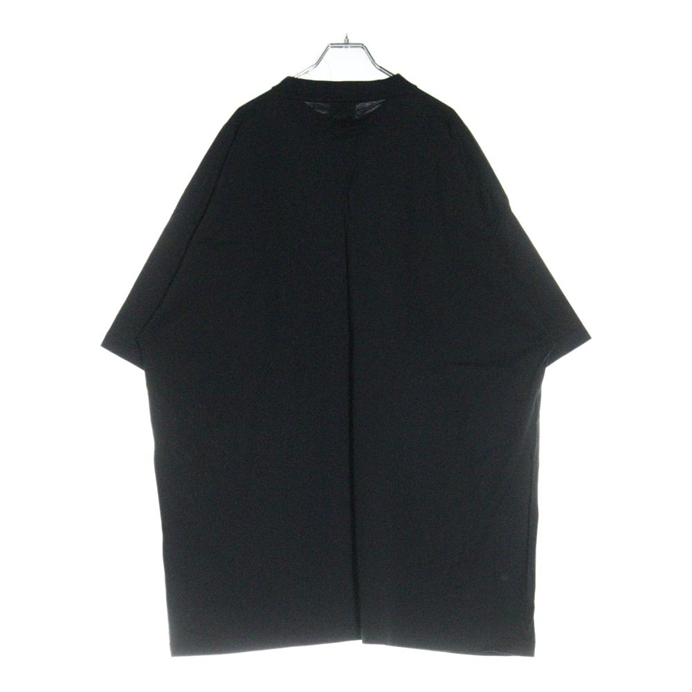 BALENCIAGA(バレンシアガ) オーバーサイズ コットン モックネック カットソー 半袖Tシャツ ブラック 724509 TNVL8