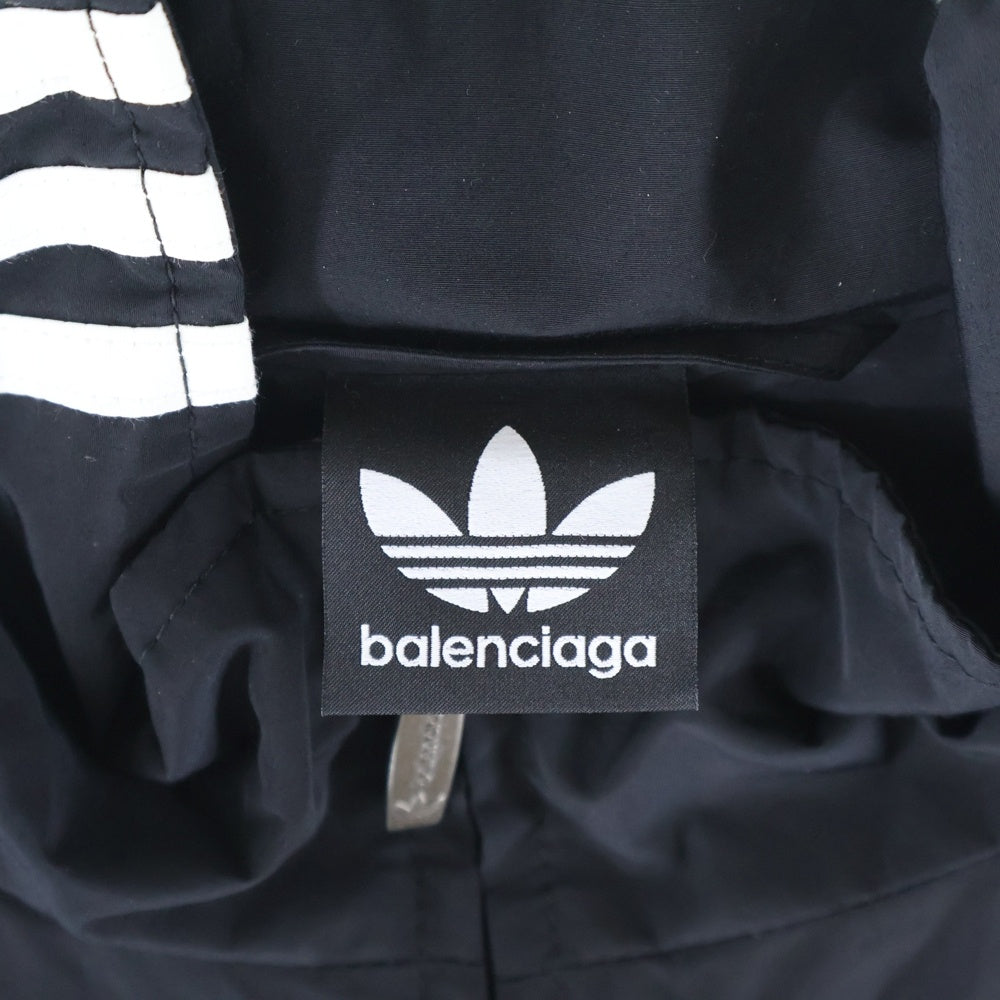 BALENCIAGA(バレンシアガ) 23SS ×ADIDAS TRACK SUIT アディダス ロゴ刺繍 サイドライン トラックジャケット ブラック 712280 TNQ25