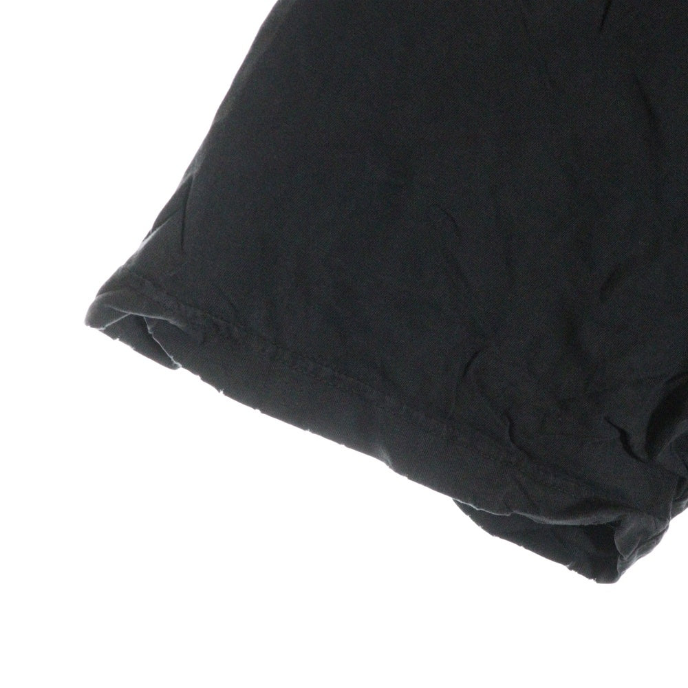BALENCIAGA(バレンシアガ) 22AW 360 TUBULAR OVERSIZED TSHIRT チュビュラー オーバーサイズ ダメージ加工 モックネック カットソー 半袖Tシャツ ブラック 103MT-1628