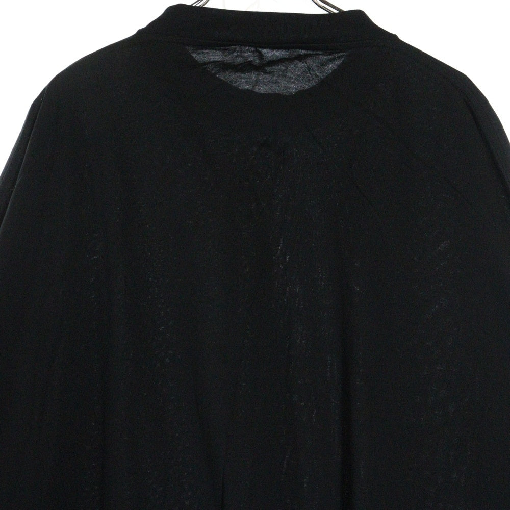 BALENCIAGA(バレンシアガ) オーバーサイズ コットン モックネック カットソー 長袖Tシャツ ブラック 724508 TNVL8