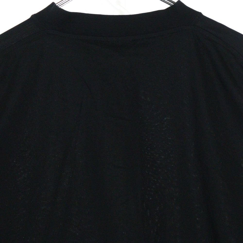 BALENCIAGA(バレンシアガ) オーバーサイズ コットン モックネック カットソー 長袖Tシャツ ブラック 724508 TNVL8