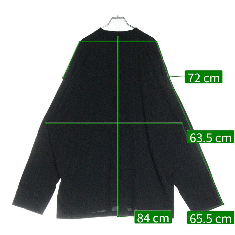 BALENCIAGA(バレンシアガ) オーバーサイズ コットン モックネック カットソー 長袖Tシャツ ブラック 724508 TNVL8
