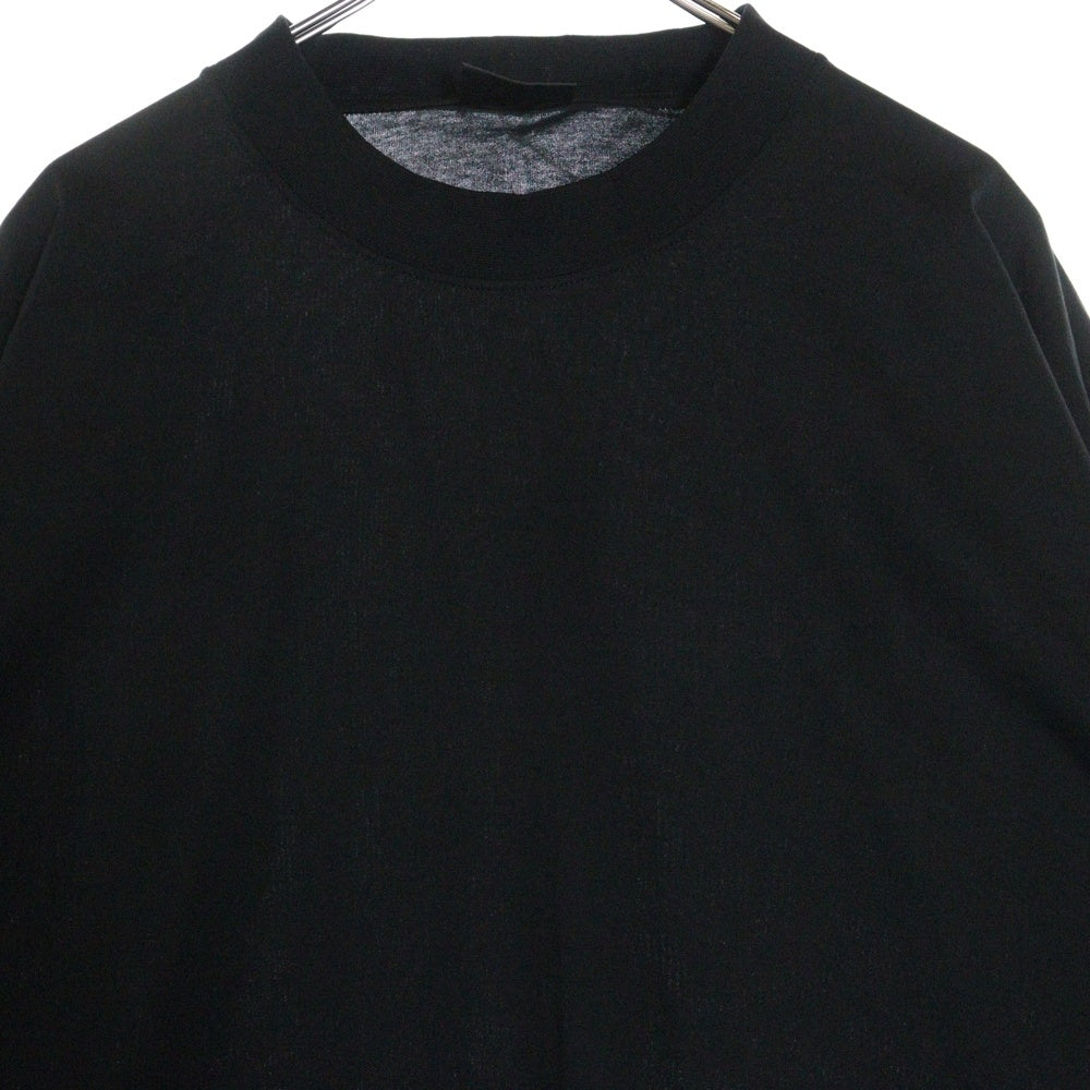 BALENCIAGA(バレンシアガ) オーバーサイズ コットン モックネック カットソー 半袖Tシャツ ブラック 724509 TNVL8