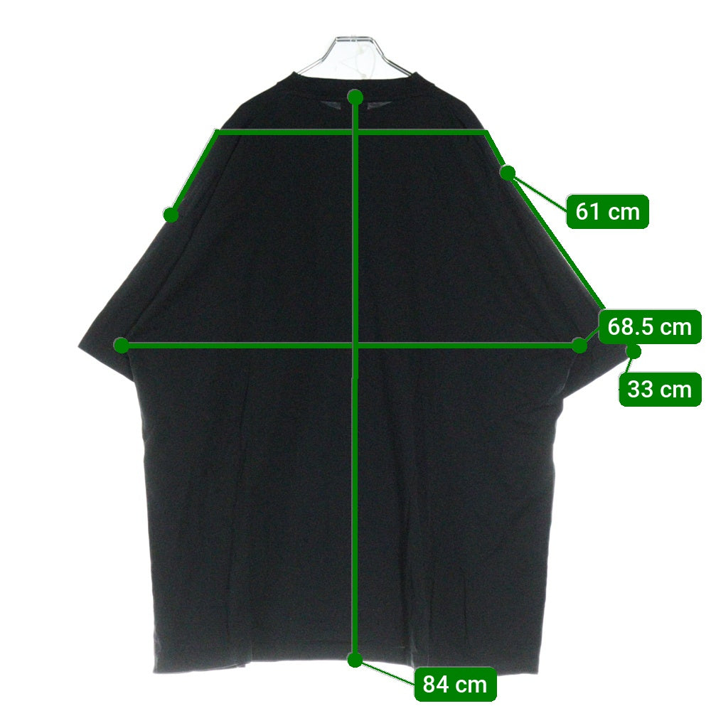 BALENCIAGA(バレンシアガ) オーバーサイズ コットン モックネック カットソー 半袖Tシャツ ブラック 724509 TNVL8